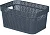 Корзина для хранения Keeplex Ajur с ручками 5л 27,1х18,3х13,7см космический серый, KL411210026 (12) Серый - фото