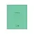 Тетрадь 18л. ЗЕЛЕНАЯ обложка, линия с полями, офсет №2 ЭКОНОМ, "ПИФАГОР", 104987 Зеленый - фото