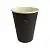 Стакан бумажный д/гор двуслойный 350 мл Waffle Black черн 25шт, арт. ЕМ90-430 Черный - фото