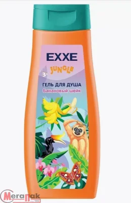 Гель для душа EXXE Детская серия Джунгли 2-в-1 "Банановый шейк", 400 мл С0007985  - фото