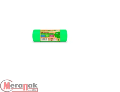 Мешки д/мусора ПНД Pure Ecology 30 л био зеленые в рул. 20шт, 12мкм (33), арт.bio302005 Зеленый - фото