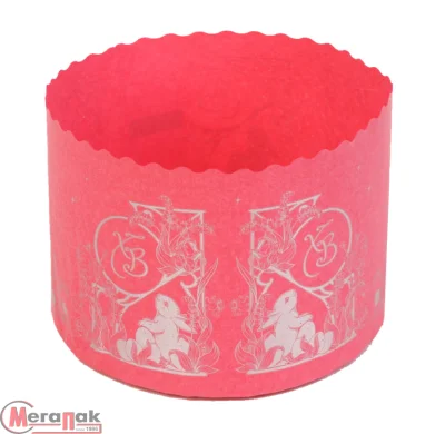 Форма бумажная 100мл ХВ ЗАЙЧАТА d70xh60мм 1/5  - фото