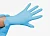 Перчатки из фиол/син.нитрила б/прис. S 20шт  - фото