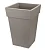 Кашпо ТУБУС 240х240мм 7,5л Французcкий серый, арт. М 3178 Серый - фото