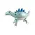 Шар фольга 3D (38"/97см) К ФИГУРА AIR Каталка Динозавр голубой 1 шт (надув воздухом) Голубой - фото