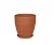 Керамический горшок Терра V5,5 D22 Готика борт, арт. 630085 Коричневый - фото