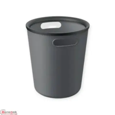 Корзина для мусора с прижимным кольцом 10л ambient Folk, графит, AFK014PPGR Графитовый - фото