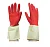 Перчатки Libry, латексные хозяйственные СВЕРХПРОЧНЫЕ БИКОЛОР, белый-красный, L, KHBIC3WR (144) Libry Бело-бордовый - фото