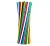 Соломка для коктейлей 6*260 мм 1/80 с гофрой Разноцветный - фото