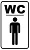 наклейка "WC муж" код 49  - фото