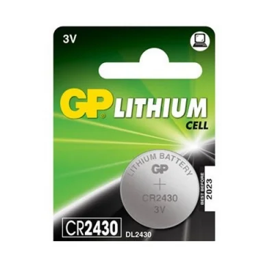 Элемент питания GP CR2430-2C5 (100/1000) Lithium,CR2430,BL1/5 отрывной блок  - фото