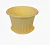 Кашпо КЭРОЛ D180мм 1,5л с подставкой Банановый, арт. М 3156 Желтый - фото