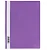 Папка-скоросшиватель пластик. СТАММ А4, 120мкм, фиолетовая с прозр. верхом 355669  - фото