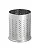 Ведро для мусора офисное перфорированное сталь нержавеющая 472B Серебро - фото