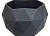 Кашпо "Топаз" (2,5л.) Цв. Антрацит, (Арт. КШ-9124) Антрацит - фото
