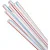 Соломка для коктейлей 8*240 мм 1/250, полосатые/цветные прямые Разноцветный - фото