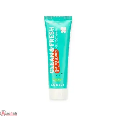 Зубная паста гелевая Clean&Fresh с экстрактами гинкго билоба и морских водорос, 105г, Consly, 183387  - фото