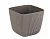 Кашпо ПИКАНТО 110х110мм 0,65л Французcкий серый, арт. М 3208 Серый - фото