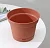 Горшок для цветов "Mint" D150мм, 1,2л с поддоном (терракотовый), арт. 221611932/01 Терракотовый - фото