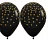 Шар латекс(1) (12''/30 см)Золотое конфетти,Черный (580), металлик, 5 ст, 5 шт.125756 (60) Sempertex, Черный - фото