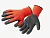 Перчатки полиэстер., рефлен. латексн.покрыт, (L), арт. 434 (аналог "Надежный захват")  - фото