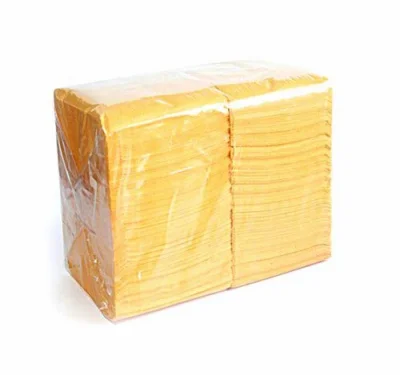 Салфетка"Ленек" 33*33 3-х сл. желт.1/250 Желтый - фото