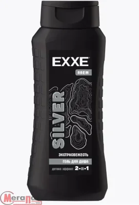 Гель для душа  мужской 2в1 EXXE MEN "Экстрасвежесть"  SILVER 400 мл арт.  С0007830  - фото