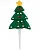 Украшение декоративное для стола "Елка", арт. 007647 Зеленый - фото