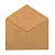 Конверт арт. 198.10, С6 (114*162), крафт, 90г. треугольный клапан, клей,упак 10шт  - фото