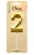 Свеча Цифра, 2 Объемные грани, на шпажке, Золото, Металлик, 4,5*7 + 7 см, 1 шт. с держат., 803062  - фото