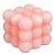 Свеча шары в кубе 9 см РОЗОВЫЙ, арт. 84343836 Розовый - фото