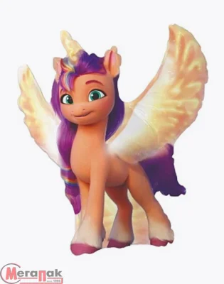 Шар (12''/30 см) Мини-фигура, My Little Pony, Лошадка Санни,1 шт.  - фото