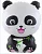 Шар с клапаном (17''/43 см) Мини-фигура, Панда, 1 шт.  - фото