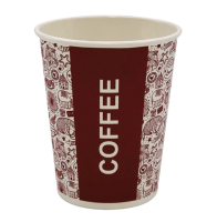 Стакан бумажный 250мл для горячего COFFEE 50шт, арт. 1519  - фото