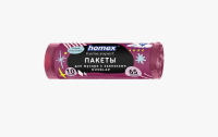 Пакеты д/мусора Очень Стильные  с завяз. OVERLAP 65 л винные 1/10, 0356 HOMEX (20) Сиреневый - фото