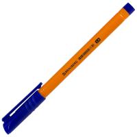Ручка шариковая BRAUBERG ORANGE, СИНЯЯ, трехгранная, корпус оранжевый, узел 1мм, линия 0,5мм, 142402  - фото
