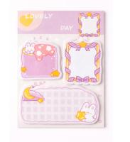 Блок-стикер для записи "Мечтающий зайка", 60 листов, 132-0397 (1) Розовый - фото