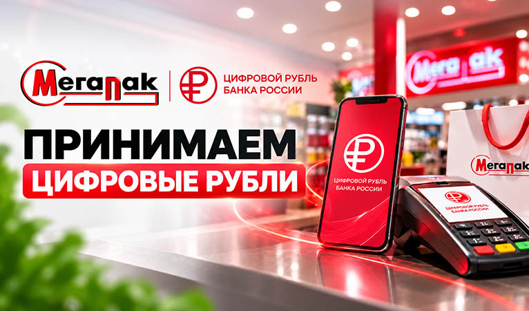 Мегапак принимает цифровые рубли Мегапак принимает цифровые рубли