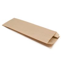 Пакет бумажный 110*50*300 корич. под пивную бутылку 40гр Коричневый - фото