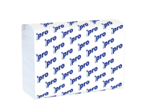 Полотенца бум. Protissue Z слож. 2-сл, 21*23см, целлюлоза, сист Tork H2, арт. С196/С443 Белый - фото
