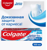 Зубная паста Колгейт Тройное действие 100 мл.  - фото
