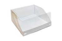 Коробка д/тортов с окном и крышкой OSQ ForG SHELF WW 225*225*110 A белая Белый - фото