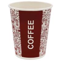 Стакан бумажный 350мл для горячего COFFEE 50шт, арт. 0013  - фото