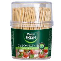Зубочистки в баночке 1/500, Master FRESH, С0007292 Бежевый - фото