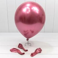 Шарики воздушные из латекса "Хром" 11"/28см (50 шт.) 2,8г Тёмно-лиловый 1/120  - фото