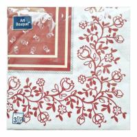 Салфетки бум.  Bouquet  33*33, 3сл 20шт "Барокко" (12)  - фото