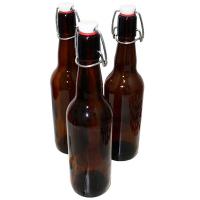 Стеклобутылка 500мл LM Beer коричневая +Бугел.пробка W4016  - фото