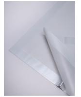 Пленка матовая 58см*58см, 10 листов, кант 13, серебро Серебро - фото
