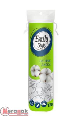 Ватные диски 120шт,Emily Style, арт. С0006518  - фото
