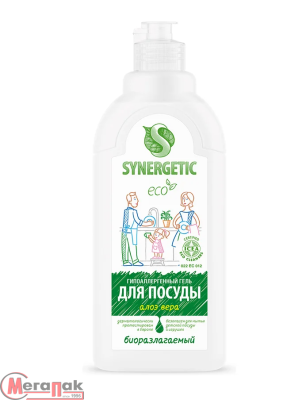 Гель д/мытья посуды 0,5л "Synergetic" Алоэ (14) 103053/14 Белый - фото